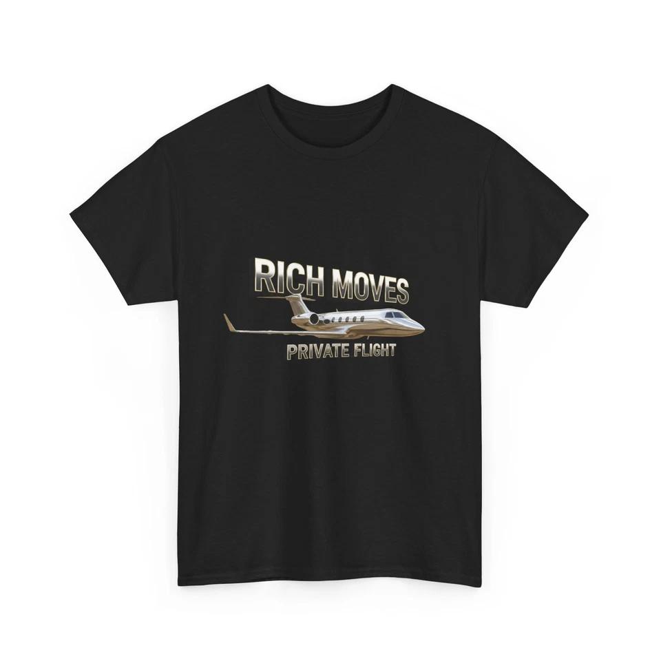Rich Moves Private Flight T-Shirt | Jet Plane Graphic Tee, Quality Cool T-Shirt 4XL
Rich Moves Private Flight T-Shirt | Jet Plane Graphic Tee, Quality Cool T-Shirt 4XL