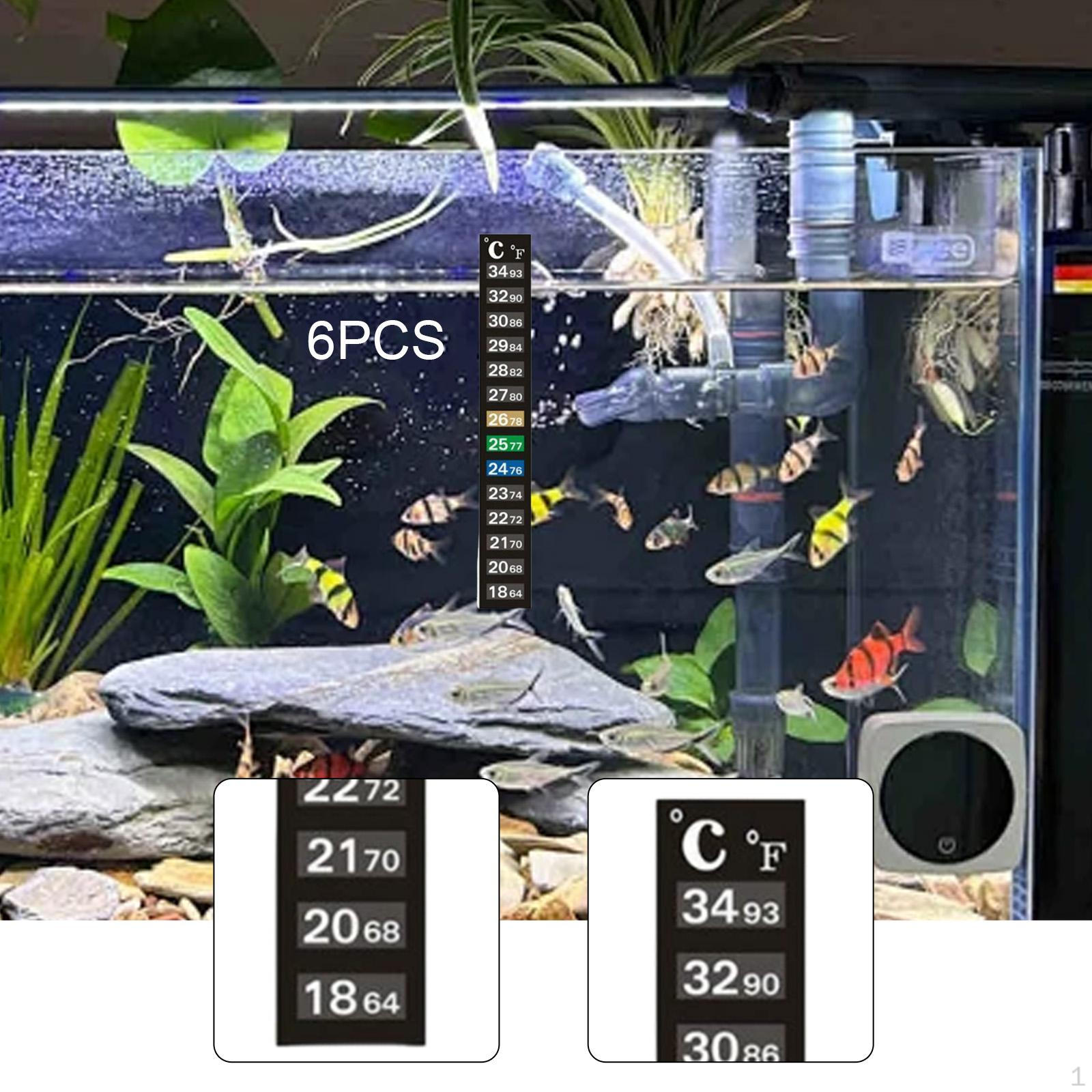 6x Aquarium Thermometer Strips Terrarium Water Temperature Test Accessories 18°C34°C 64°° Read
6x Aquarium Thermometer Strips Terrarium Water Temperature Test Accessories 18°C34°C 64°° Read