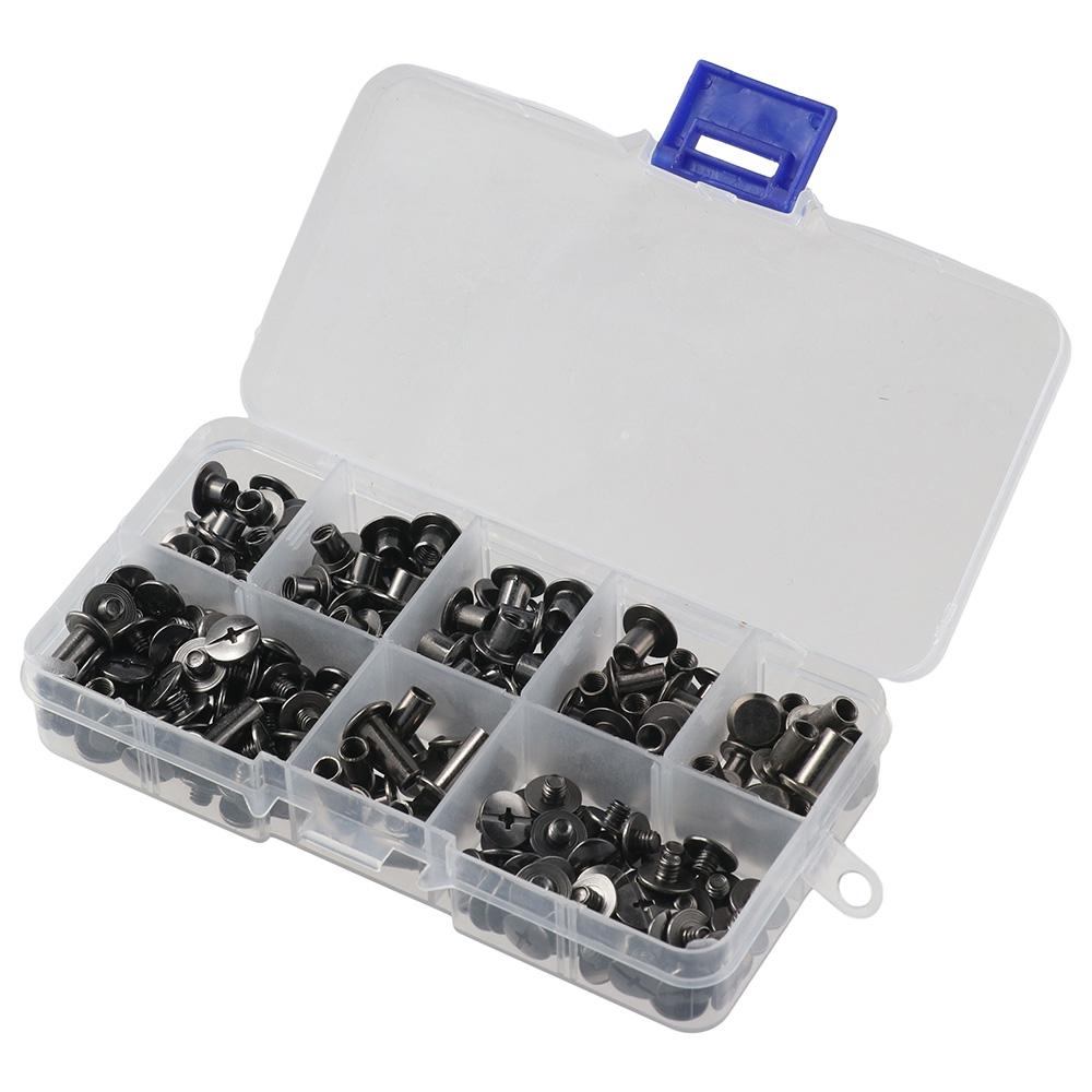Black Leather Rivets Assorted Size Screw Rivets Purse Repair Chicago Binding Screws Leather Craft
Black Leather Rivets Assorted Size Screw Rivets Purse Repair Chicago Binding Screws Leather Craft