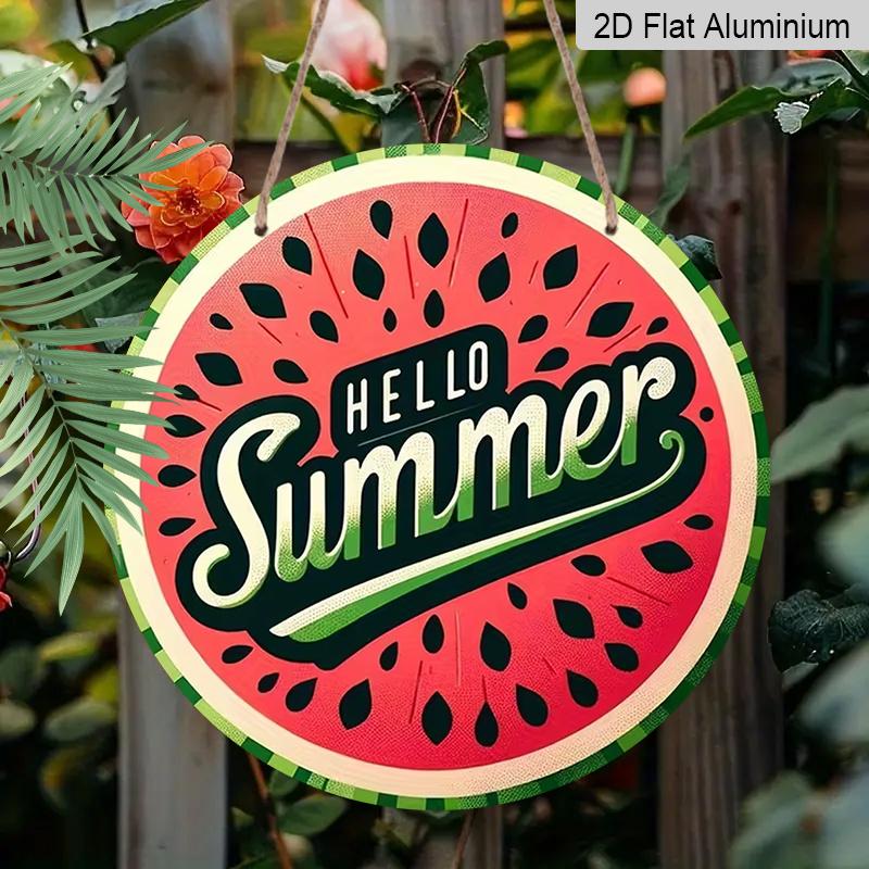 2D Flat Aluminum 7.87 Inch X 7.87 Inch Watermelon Pattern Wall Decoration, Summer Theme. Suitable for Gardens, Living Rooms, Kitchens, Bars, Cafes 1pc
2D Flat Aluminum 7.87 Inch X 7.87 Inch Watermelon Pattern Wall Decoration, Summer Theme. Suitable for Gardens, Living Rooms, Kitchens, Bars, Cafes 1pc