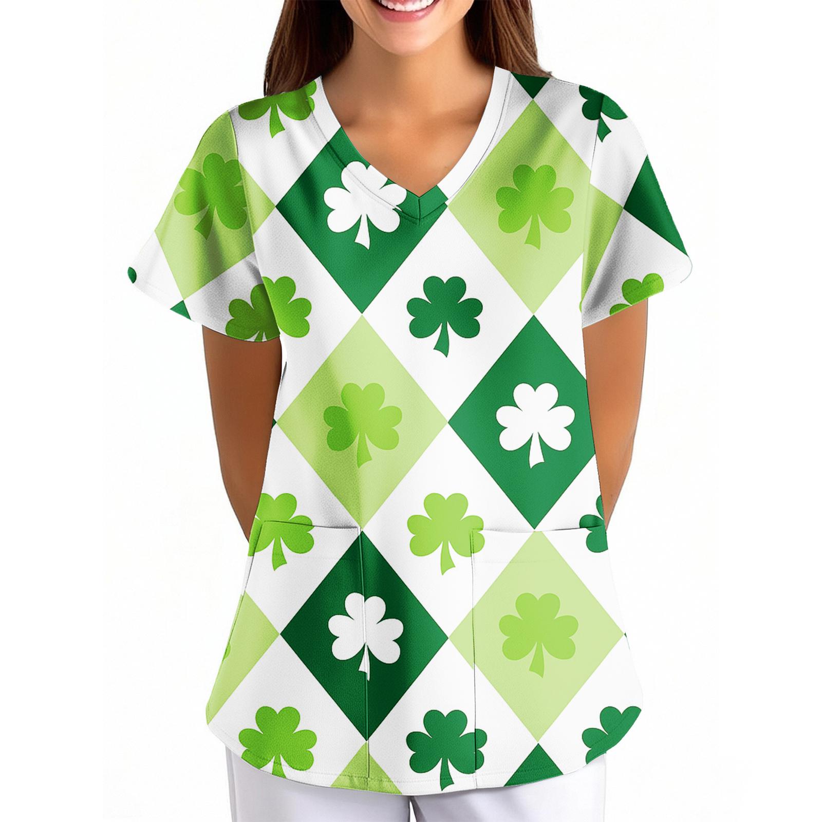 Women s Printed Loose V-Neck Pocket Short-Sleeve Uniform XL
Women s Printed Loose V-Neck Pocket Short-Sleeve Uniform XL