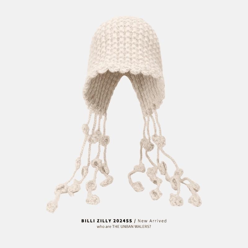 Осенняя Каваниси Универсальная вязаная шерстяная шапка-бини и пуловер с кисточками. бежевый
Осенняя Каваниси Универсальная вязаная шерстяная шапка-бини и пуловер с кисточками. бежевый