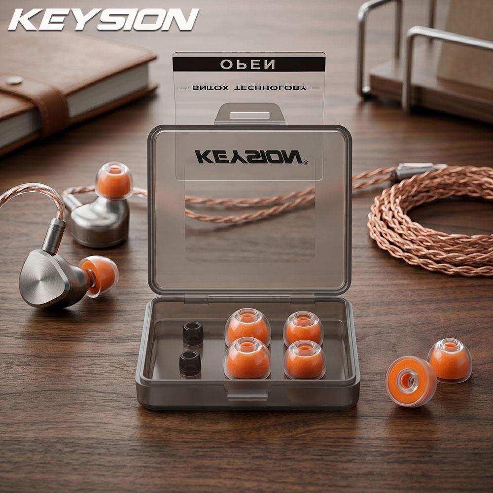KEYSION Slow Rebound Memory Foam+Transparent Liquid Silicone Ear Tips SML Noise Isolating Soft Safe Eartips Earphone Accessories помаранчевий
KEYSION Slow Rebound Memory Foam+Transparent Liquid Silicone Ear Tips SML Noise Isolating Soft Safe Eartips Earphone Accessories помаранчевий