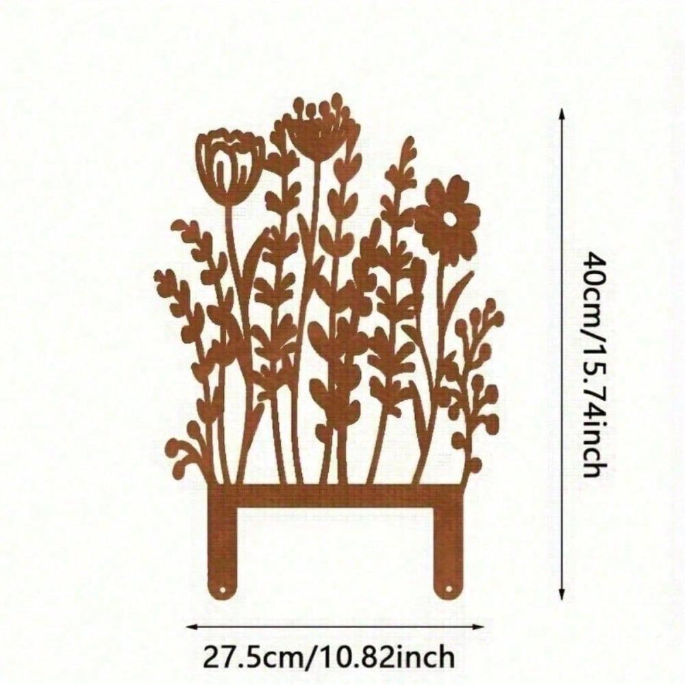 Wrought Iron Garden Stakes Metal Yard Art Outdoor Decor Lawn Flower Bed Plant Stakes Rustic Weatherproof Landscape Decoration for Patio Modern Home TY66602-xiu-0
Wrought Iron Garden Stakes Metal Yard Art Outdoor Decor Lawn Flower Bed Plant Stakes Rustic Weatherproof Landscape Decoration for Patio Modern Home TY66602-xiu-0