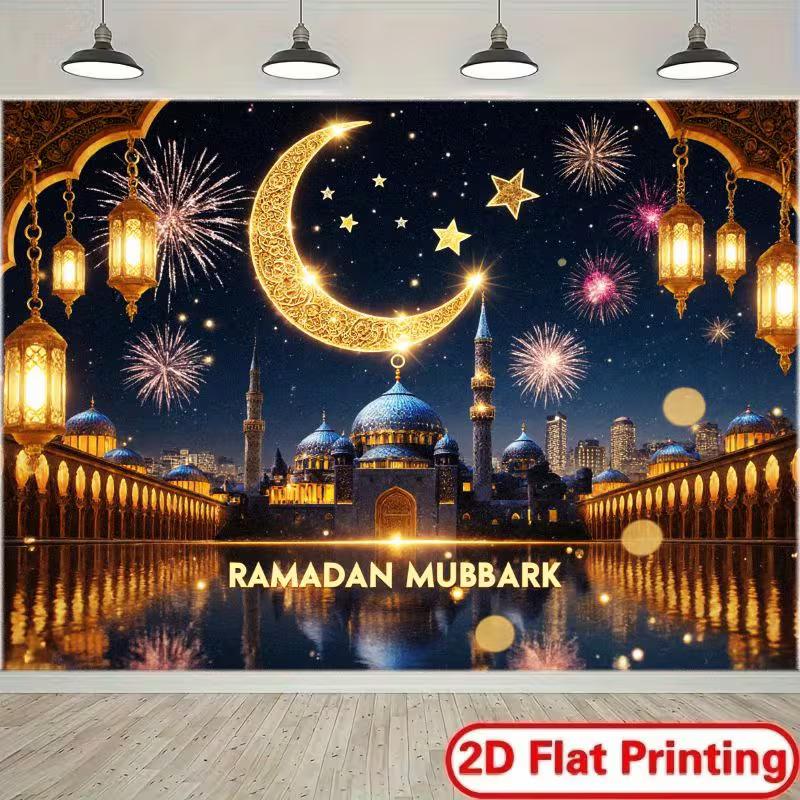 2D Islamic Festival Photography Background for Ramadan and Eid Celebrations 47.2x31.5inch/120*80cm
2D Islamic Festival Photography Background for Ramadan and Eid Celebrations 47.2x31.5inch/120*80cm
