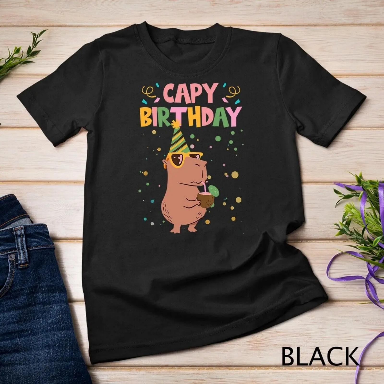 Capy Happy Birthday Cute Capybara T Shirt XXXXXL різнокольоровий
Capy Happy Birthday Cute Capybara T Shirt XXXXXL різнокольоровий