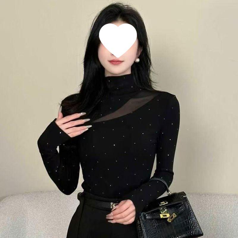 Elegant Women s Rhinestone Semi-High Neck Long Sleeve Slimming T-shirt 5XL
Elegant Women s Rhinestone Semi-High Neck Long Sleeve Slimming T-shirt 5XL