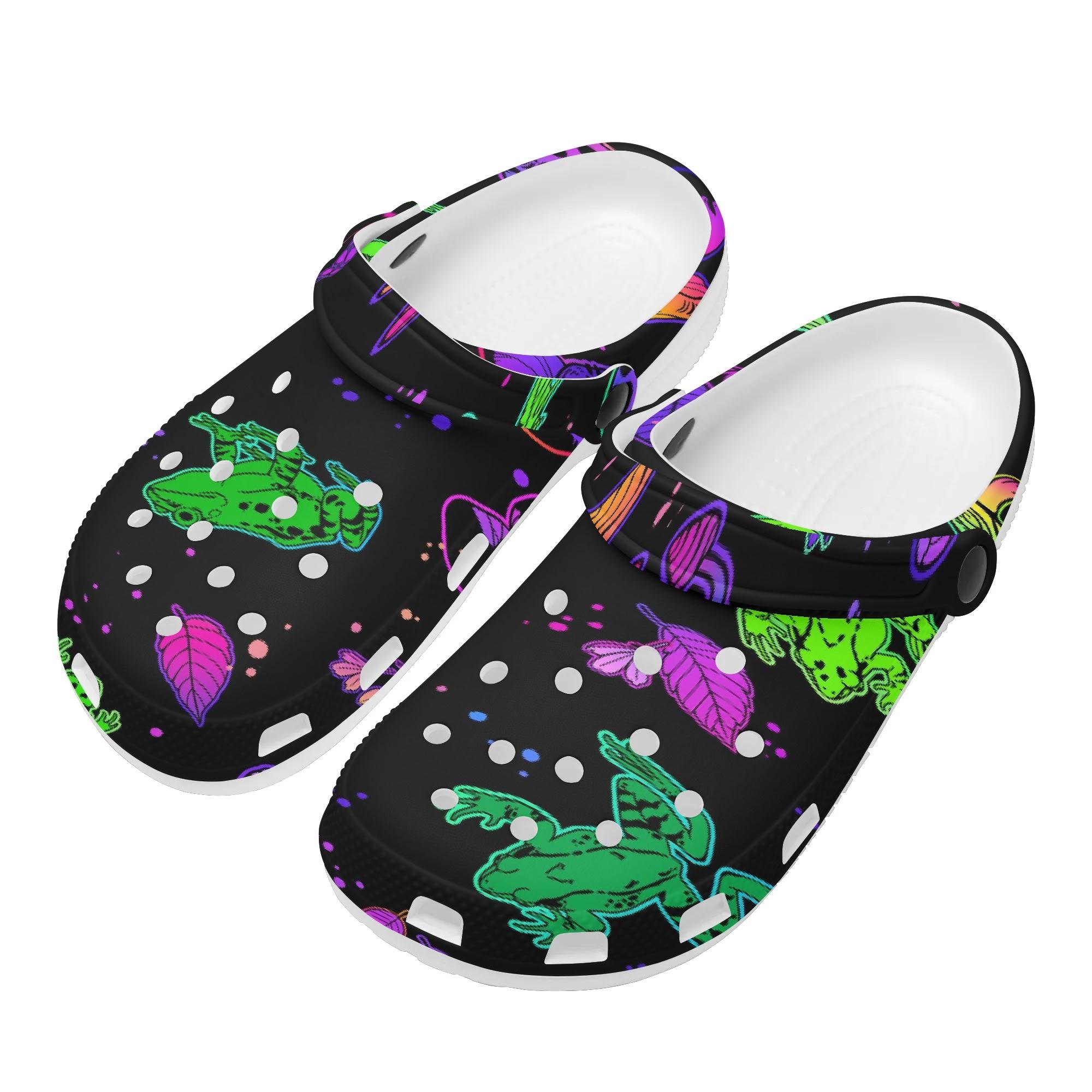 White EVA Clogs with Psychedelic Leaf Print, Lightweight Slip On Garden Shoes, Breathable Beach Sandals, Indoor Outdoor Slippers for Men Women 48 білий
White EVA Clogs with Psychedelic Leaf Print, Lightweight Slip On Garden Shoes, Breathable Beach Sandals, Indoor Outdoor Slippers for Men Women 48 білий