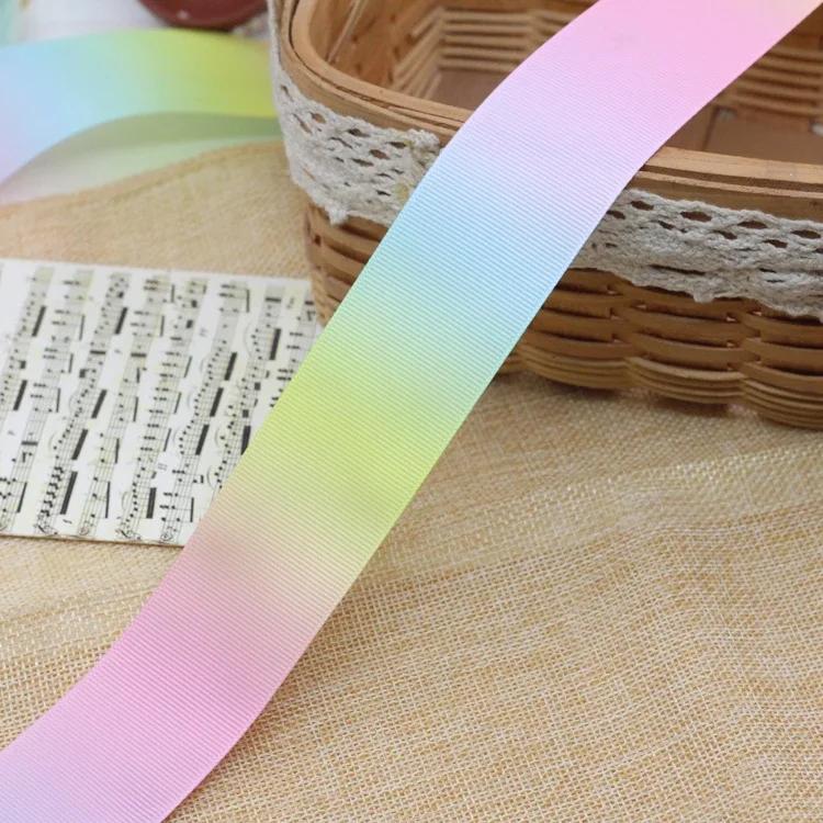 1meter 25mm/40mm/50mm Gradient Colors Rainbow Printed Grosgrain Ribbon Headwear Hair Bow Diy Crafts Sewing Party Decoration ribbon
1meter 25mm/40mm/50mm Gradient Colors Rainbow Printed Grosgrain Ribbon Headwear Hair Bow Diy Crafts Sewing Party Decoration ribbon