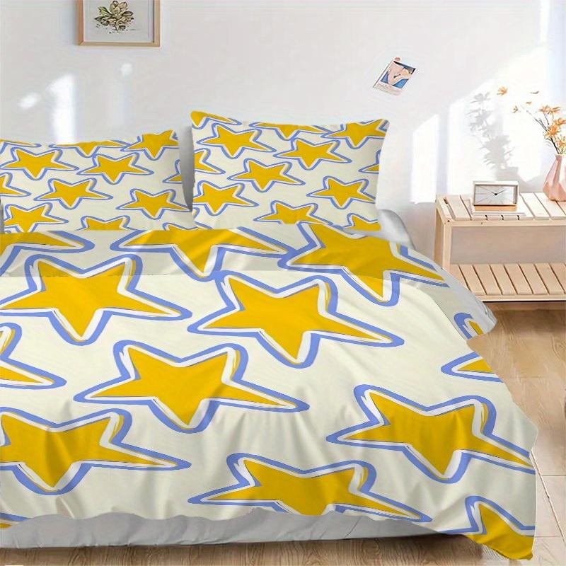 3pcs Star Pattern Bedding Set, Suitable for Bedroom Decoration, (Includes 1 Duvet Cover And 2 Pillowcases, Quilt Not Included) yy250822115 135x200cm
3pcs Star Pattern Bedding Set, Suitable for Bedroom Decoration, (Includes 1 Duvet Cover And 2 Pillowcases, Quilt Not Included) yy250822115 135x200cm