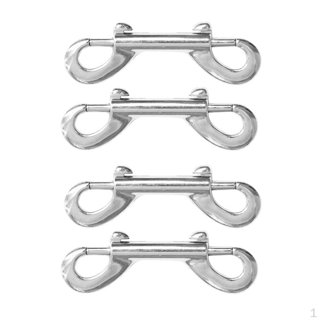 4x Двусторонний крючок-зажим с фиксатором Длинный Сверхпрочный