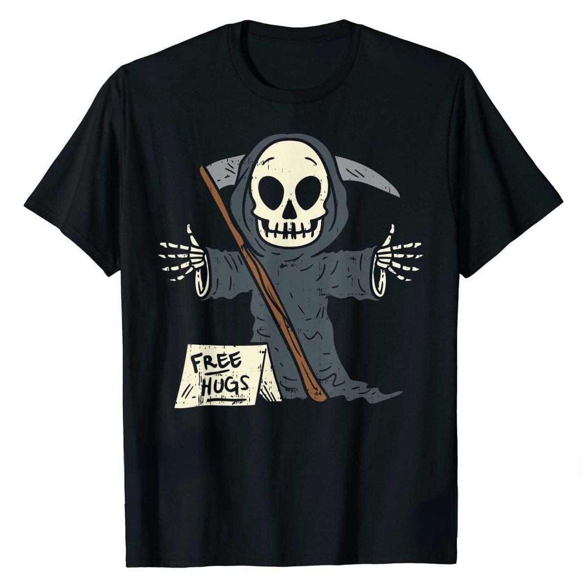 Free Hugs Grim Reaper Funny Pun Scary Halloween Costume Boy T Shirt Top for Men Husband Gift Tops Shirts Ropa Hombre 5XL різнокольоровий
Free Hugs Grim Reaper Funny Pun Scary Halloween Costume Boy T Shirt Top for Men Husband Gift Tops Shirts Ropa Hombre 5XL різнокольоровий