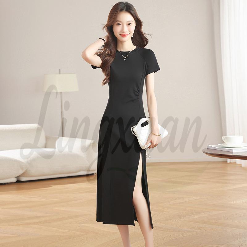 Women s Black Split Long Sleeve Short Dress - Summer Slim Fit 2XL чорний
Women s Black Split Long Sleeve Short Dress - Summer Slim Fit 2XL чорний