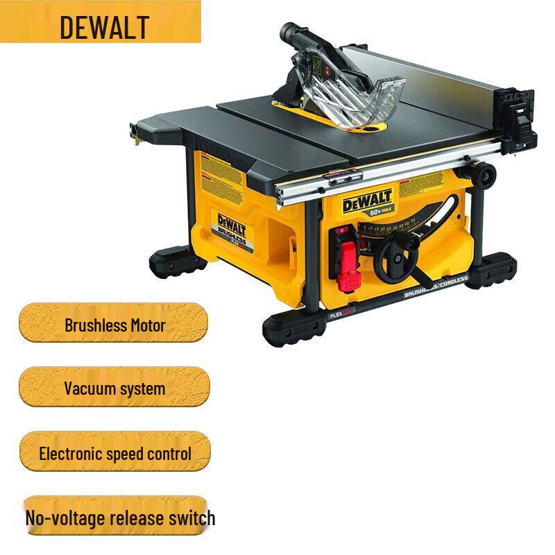 DEWALT 60V MAX 210mm Cordless Table Saw (Tool Only) CN plug (adapter included)
DEWALT 60V MAX 210mm Cordless Table Saw (Tool Only) CN plug (adapter included)