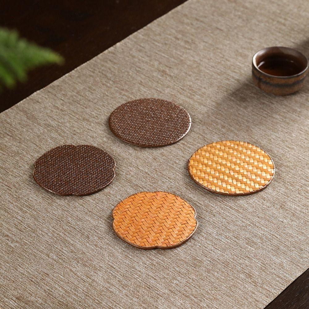 Bamboo Natural Rattan Coaster Heat Insulation Cup Mat Vine Woven Coaster Tea Accessories Style 1
Bamboo Natural Rattan Coaster Heat Insulation Cup Mat Vine Woven Coaster Tea Accessories Style 1