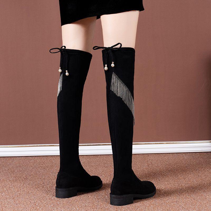 Модная черная обувь с круглым носком, кисточками и элегантным каблуком выше колена для женщин, теплая, для осени и зимы, для косплея, распродажа, ботфорты для женщин 34
Модная черная обувь с круглым носком, кисточками и элегантным каблуком выше колена для женщин, теплая, для осени и зимы, для косплея, распродажа, ботфорты для женщин 34