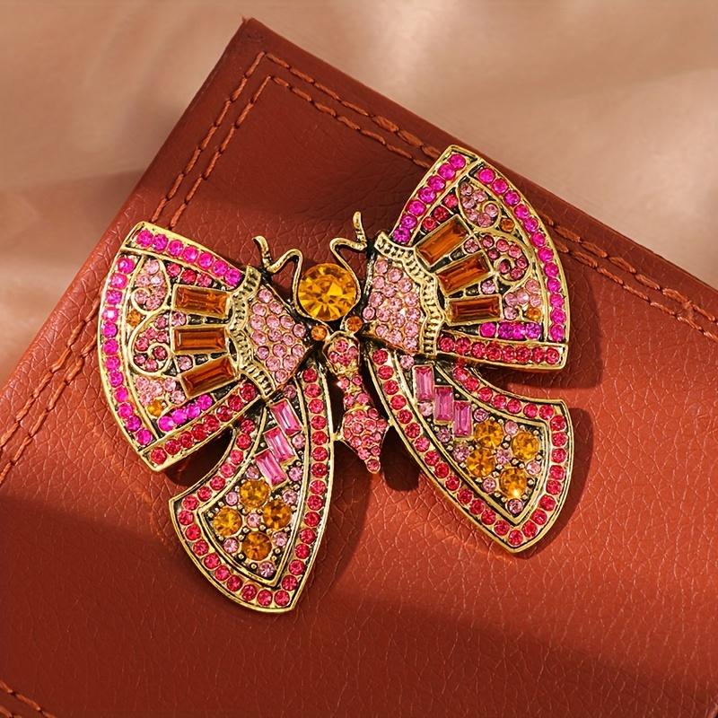 1pc Vintage Faux Gemstone Butterfly Brooch, Zinc Alloy Rhinestone Pin, Unisex Fashion Accessory for Suit, Handbag, Jacket, Unique Clothing Jewelry, DI KC0071 powder
1pc Vintage Faux Gemstone Butterfly Brooch, Zinc Alloy Rhinestone Pin, Unisex Fashion Accessory for Suit, Handbag, Jacket, Unique Clothing Jewelry, DI KC0071 powder