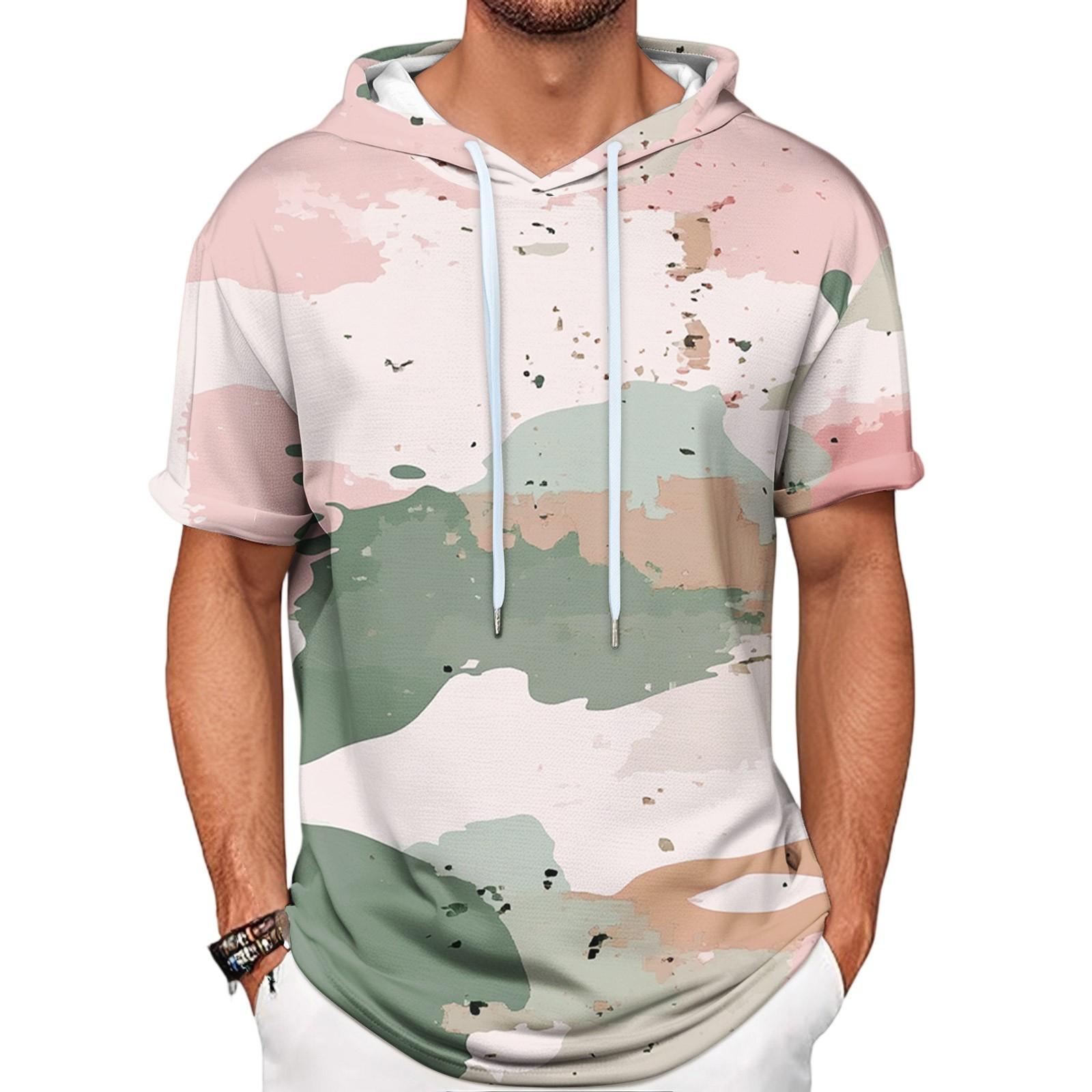 Gradient Print Men s Shirt Hooded Short-sleeved Hooded Spring And Summer Casual Daily Wear XL
Gradient Print Men s Shirt Hooded Short-sleeved Hooded Spring And Summer Casual Daily Wear XL