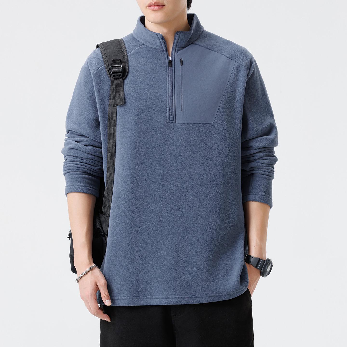 Autumn Plus Size Men s Stand Collar Fleece Pullover - Japanese Hong Kong Style, Slimming, Skin-friendly, Casual Jacket XL джинсовий синього кольору
Autumn Plus Size Men s Stand Collar Fleece Pullover - Japanese Hong Kong Style, Slimming, Skin-friendly, Casual Jacket XL джинсовий синього кольору