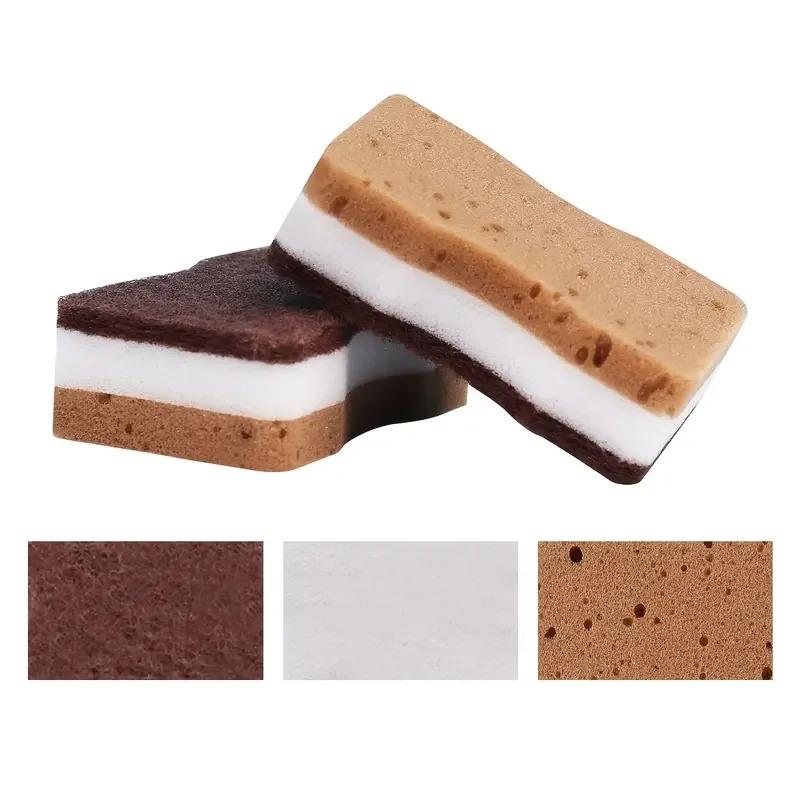 30/5Pcs Double-Sided Thickened Scrub Sponges Seaweed Fiber Kitchen Dishwashing Cleaning Pads Magic Scouring Pads 1PC білий/коричневий
30/5Pcs Double-Sided Thickened Scrub Sponges Seaweed Fiber Kitchen Dishwashing Cleaning Pads Magic Scouring Pads 1PC білий/коричневий