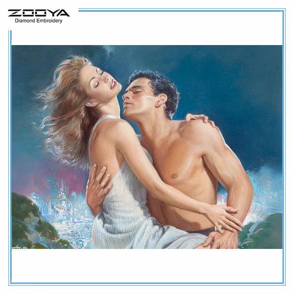 ЗООЯ DIY 5D Полный Круглый Алмазная Картина Вышивка Алмазная Мозаика Пара Вышивка Крестом Домашний Декор