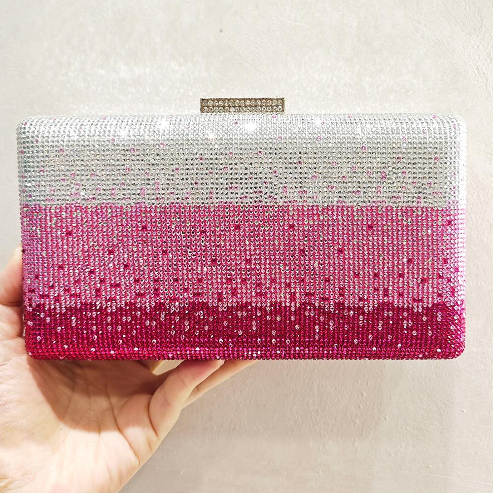 Women Blue Rhinestones Evening Clutch Purse Female Pink Green White Crystal Handbags Designer Bridal Party Prom Handbags Purses 20cmX11.5cmX4cm
Women Blue Rhinestones Evening Clutch Purse Female Pink Green White Crystal Handbags Designer Bridal Party Prom Handbags Purses 20cmX11.5cmX4cm
