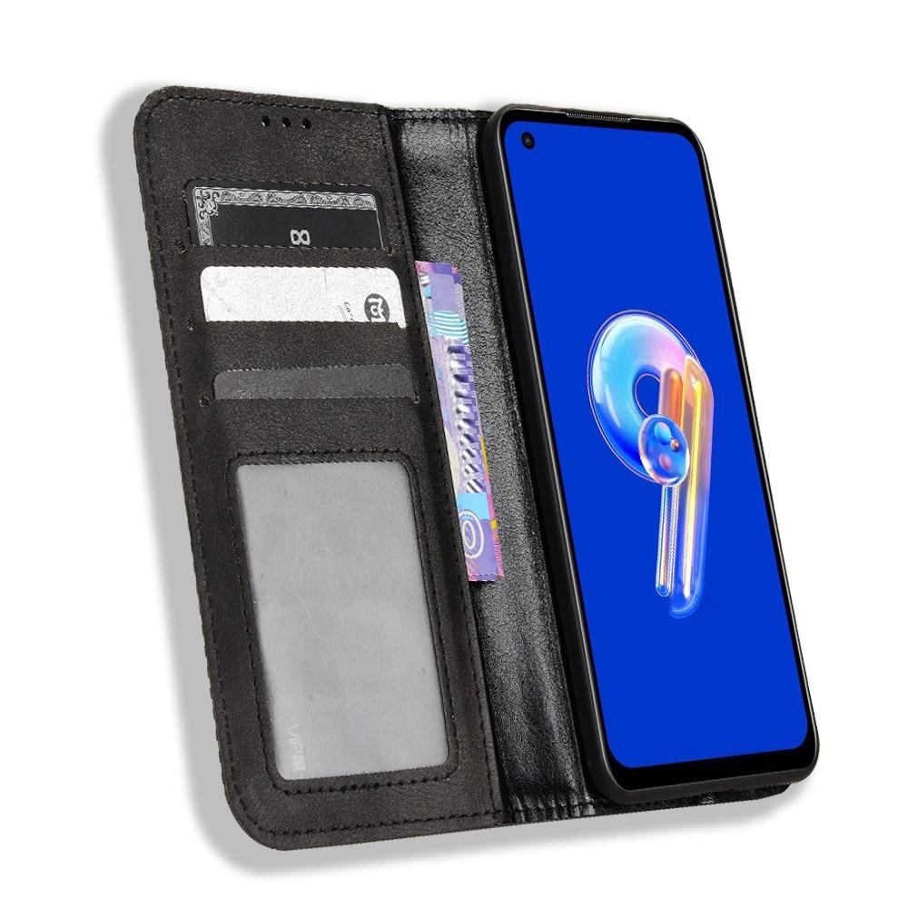 For Asus Zenfone 10 5G/9 5G Vintage PU Leather Shockproof Mobile Phone Case Stand Auto Absorbed Shell with Wallet Black
For Asus Zenfone 10 5G/9 5G Vintage PU Leather Shockproof Mobile Phone Case Stand Auto Absorbed Shell with Wallet Black