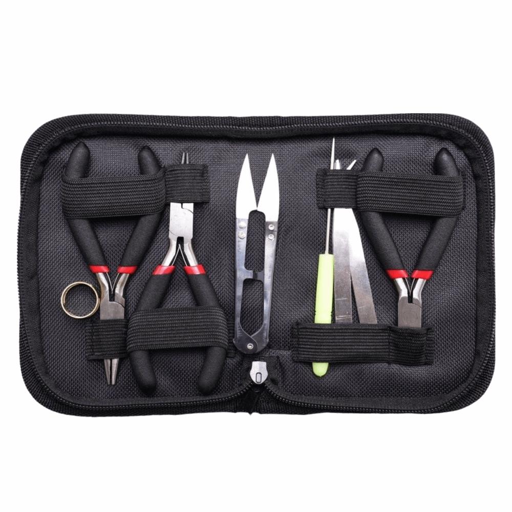 8Pcs/Set Portable Jewelry Making Pliers Set Non-slip Handle DIY Beading Tool Kit Pliers Beading Tweezers
8Pcs/Set Portable Jewelry Making Pliers Set Non-slip Handle DIY Beading Tool Kit Pliers Beading Tweezers