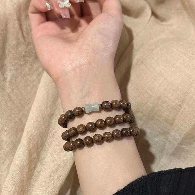 New cold double-layer bracelet wooden bracelet wooden with Dongling bamboo multi-circle bracelet girls versatile
New cold double-layer bracelet wooden bracelet wooden with Dongling bamboo multi-circle bracelet girls versatile