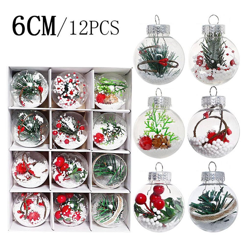 12 шт. DIY рождественские подвесные шары PET Merry Christmas Tree Decor Home Xmas Decor
12 шт. DIY рождественские подвесные шары PET Merry Christmas Tree Decor Home Xmas Decor