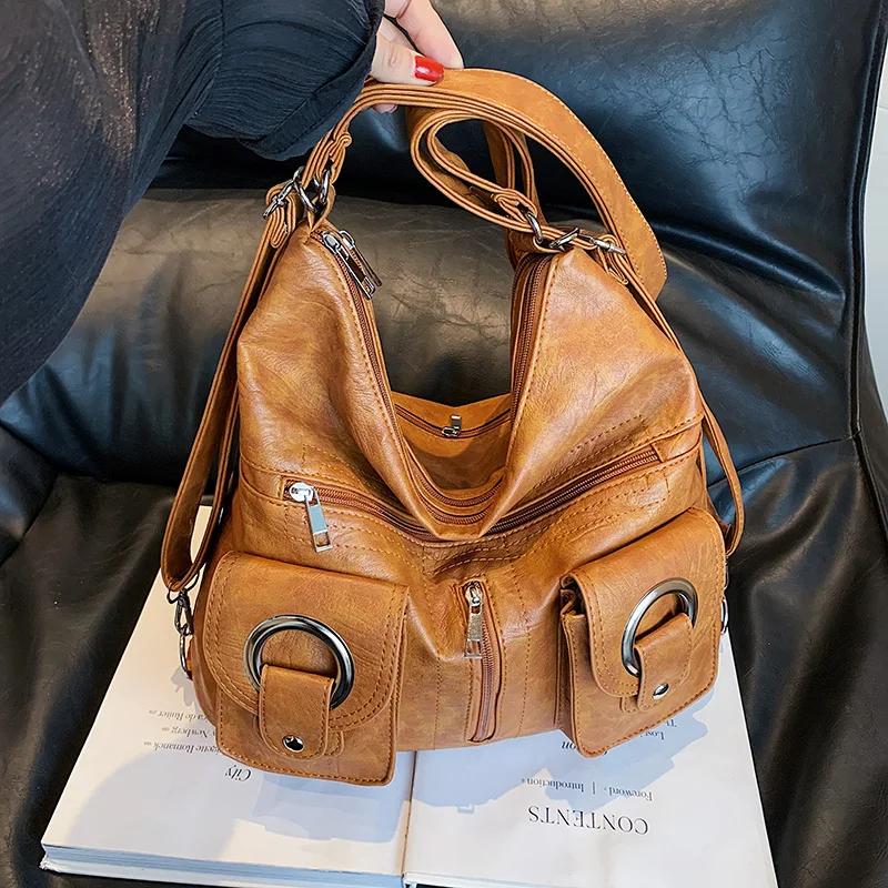 Women Bag Soft PU Leather School Bag Casual Multifunctional College Tote Large Capacity Shoulder Bags Travel Tote Messenger Pack 35cm14cm33cm
Women Bag Soft PU Leather School Bag Casual Multifunctional College Tote Large Capacity Shoulder Bags Travel Tote Messenger Pack 35cm14cm33cm