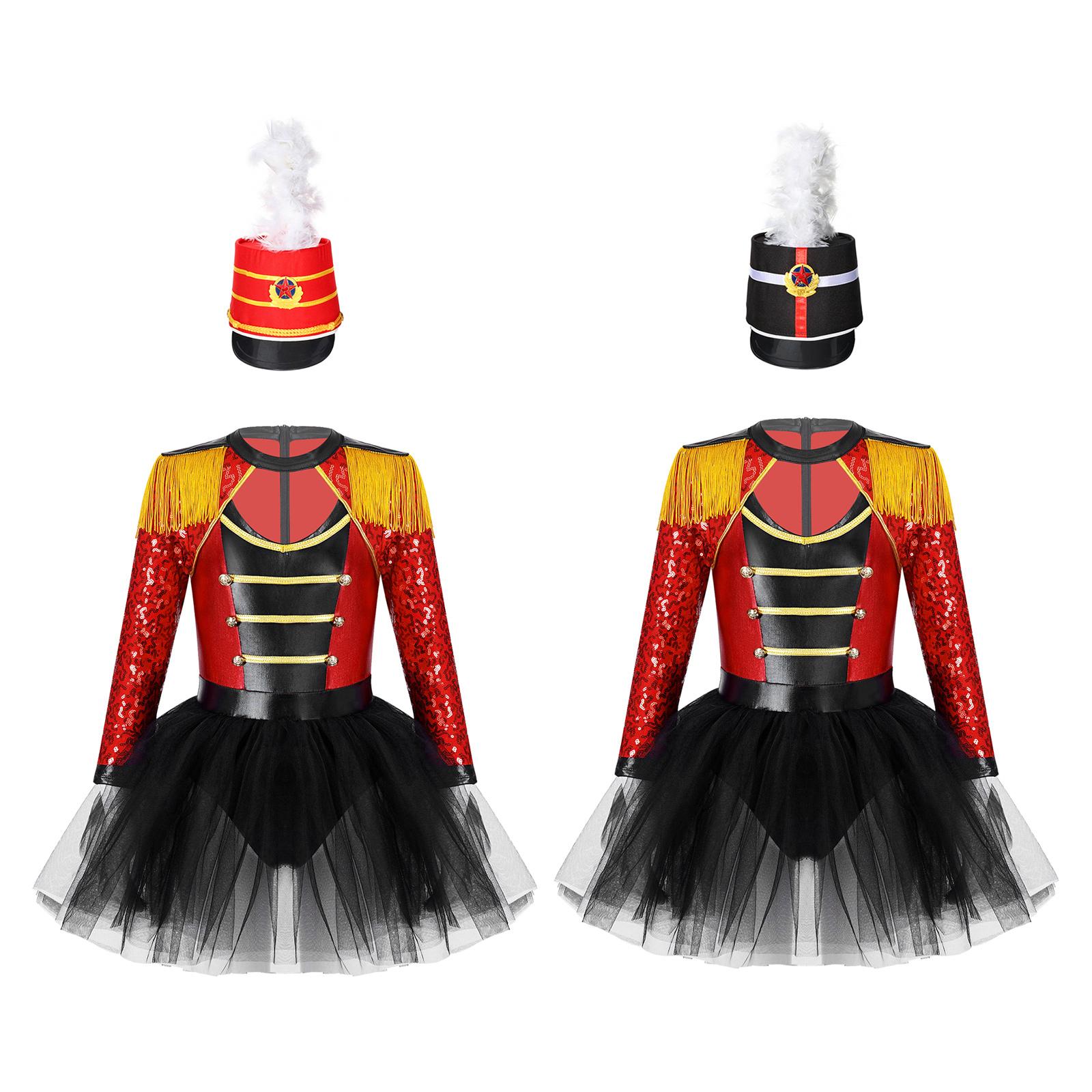 Kids Honor Guard Costume Long Sleeve Tassel Shoulder Zipper Tutu Leotard Feather Hat Ceremonial Dress Up Outfit 5-6 Years
Kids Honor Guard Costume Long Sleeve Tassel Shoulder Zipper Tutu Leotard Feather Hat Ceremonial Dress Up Outfit 5-6 Years
