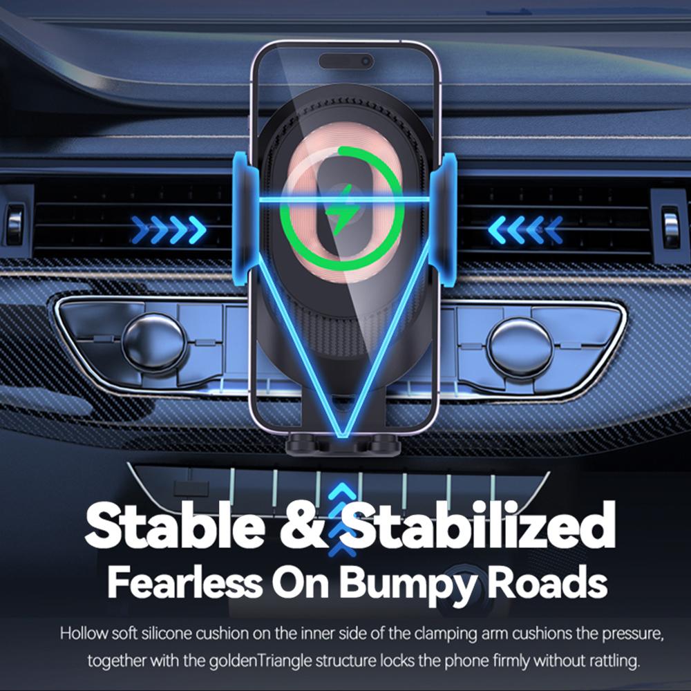 X16 Punk Style Car Wireless Charger 3-Axis Touch-Sensitive Mobile Phone Holder (No Capacitor) Type A
X16 Punk Style Car Wireless Charger 3-Axis Touch-Sensitive Mobile Phone Holder (No Capacitor) Type A