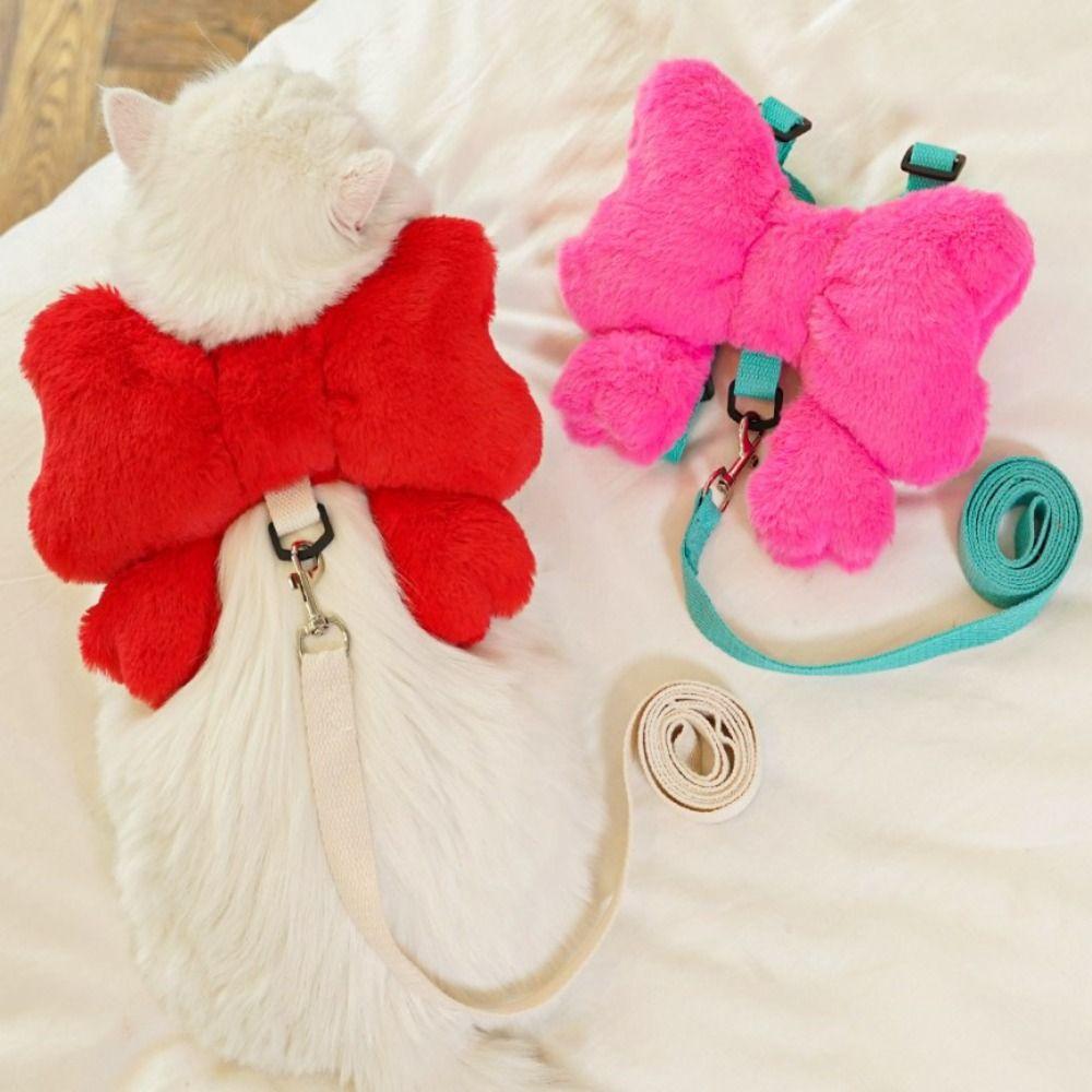 Plush Cat Harness Leash Cute Pet Traction Rope Elegant Dog Bowknot Harness Set Puppy L рожевий червоний колір
Plush Cat Harness Leash Cute Pet Traction Rope Elegant Dog Bowknot Harness Set Puppy L рожевий червоний колір