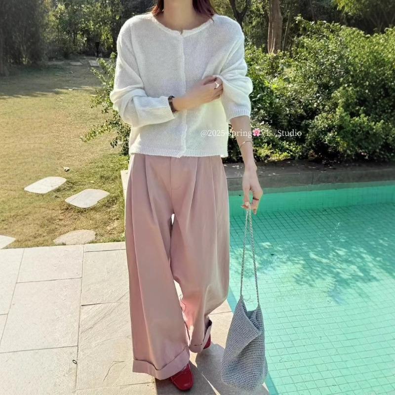 New spring candy color sweet dopamine mohair knitted cardigan thin women s top one size fits all белый
New spring candy color sweet dopamine mohair knitted cardigan thin women s top one size fits all белый