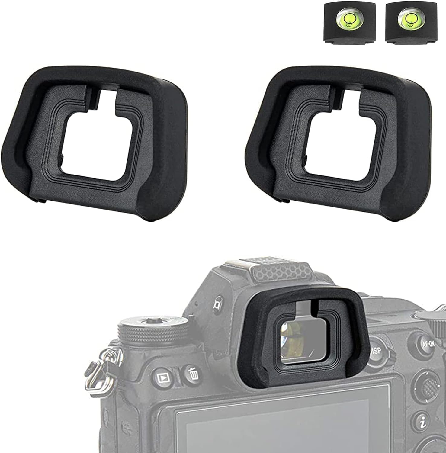 Set of 2 Compatible for Nikon Z7II Mirrorless SLR Cameras Compatible Eyepieces with Hot Shoe Cover and DK-29 Eyepieces/Eyecups Z5, Z6, Z7, Z6II,
Set of 2 Compatible for Nikon Z7II Mirrorless SLR Cameras Compatible Eyepieces with Hot Shoe Cover and DK-29 Eyepieces/Eyecups Z5, Z6, Z7, Z6II,