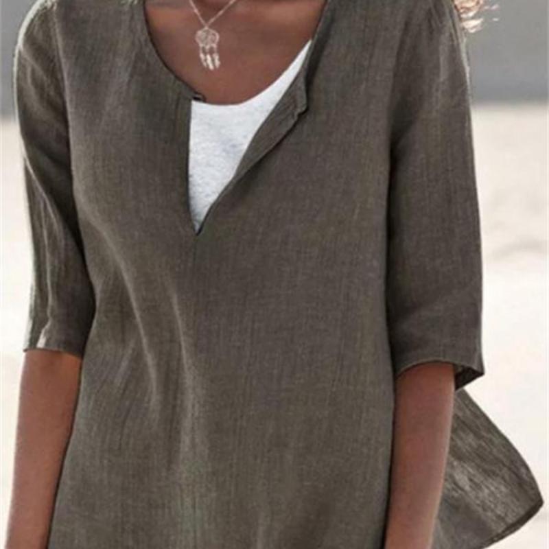 Summer Autumn Women s Linen Cotton T-shirts Solid Color V Neck Top Casual Loose Long Sleeve Lightweight Pullovers 5XL темно-зелений колір
Summer Autumn Women s Linen Cotton T-shirts Solid Color V Neck Top Casual Loose Long Sleeve Lightweight Pullovers 5XL темно-зелений колір
