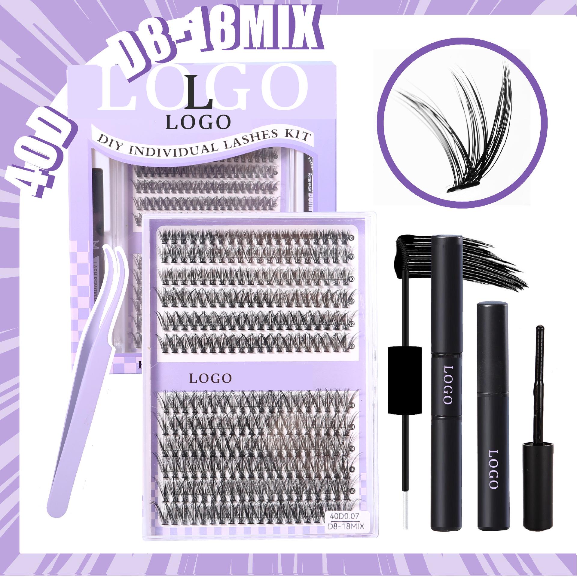 Purple 40D Cross-Border False Eyelash Set: Single Cluster Dense Photogenic Eyelash Extensions
Purple 40D Cross-Border False Eyelash Set: Single Cluster Dense Photogenic Eyelash Extensions