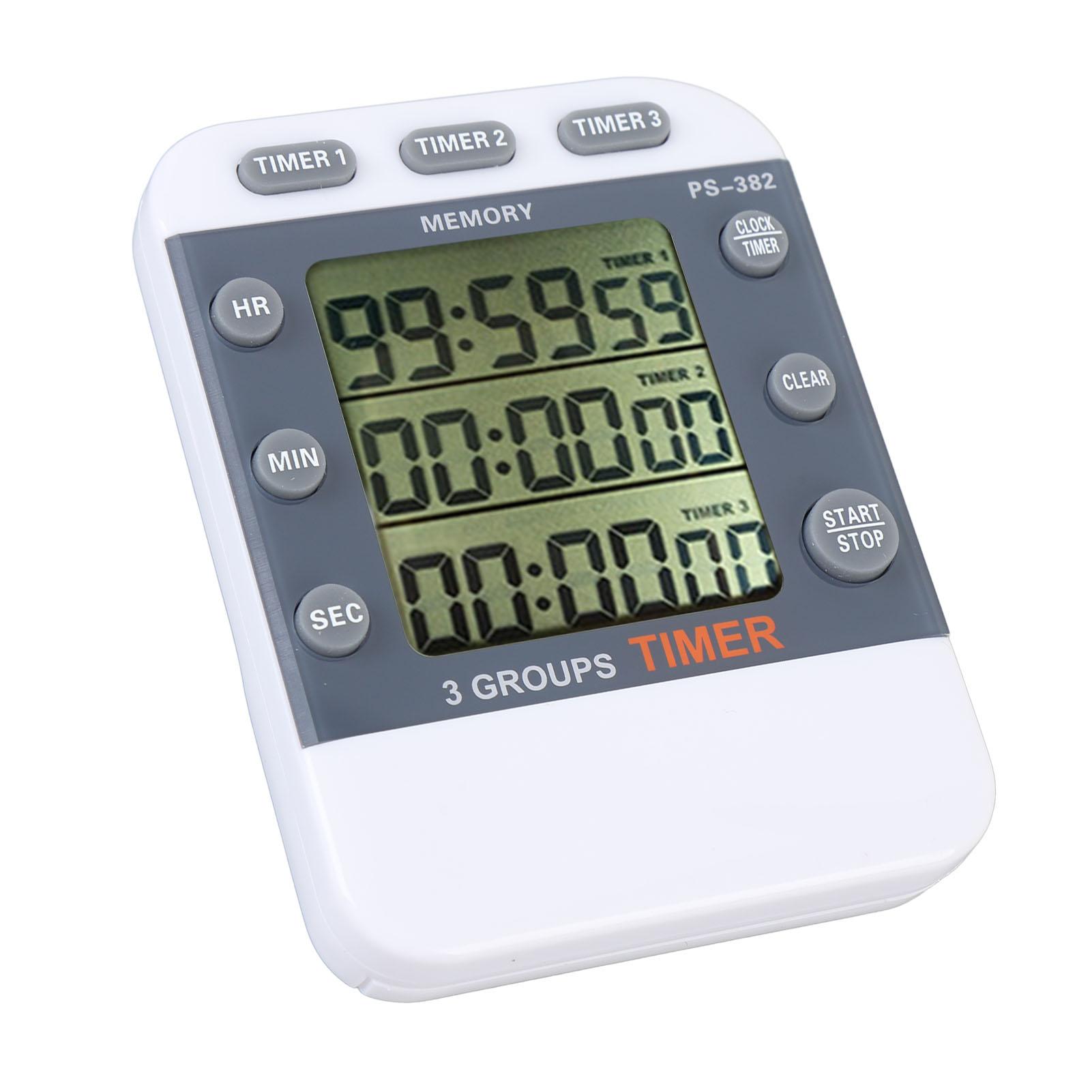 Электронный таймер 3 канала Таймер обратного отсчета Цифровой таймер для кухни, готовки, школы, парковки
Электронный таймер 3 канала Таймер обратного отсчета Цифровой таймер для кухни, готовки, школы, парковки