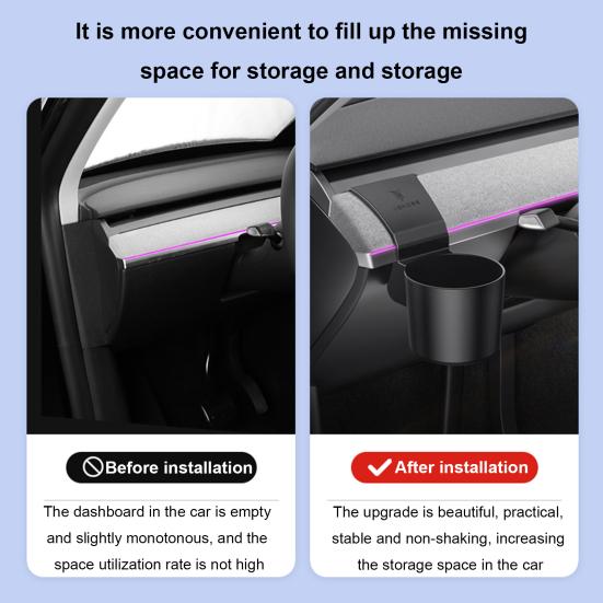 Yousheng Car Dashboard Water Cup Holder Stable Non-Slip Compact Size Universal Simple Installation Drinking Bottle Holder for Tesla Model Y/3
Yousheng Car Dashboard Water Cup Holder Stable Non-Slip Compact Size Universal Simple Installation Drinking Bottle Holder for Tesla Model Y/3