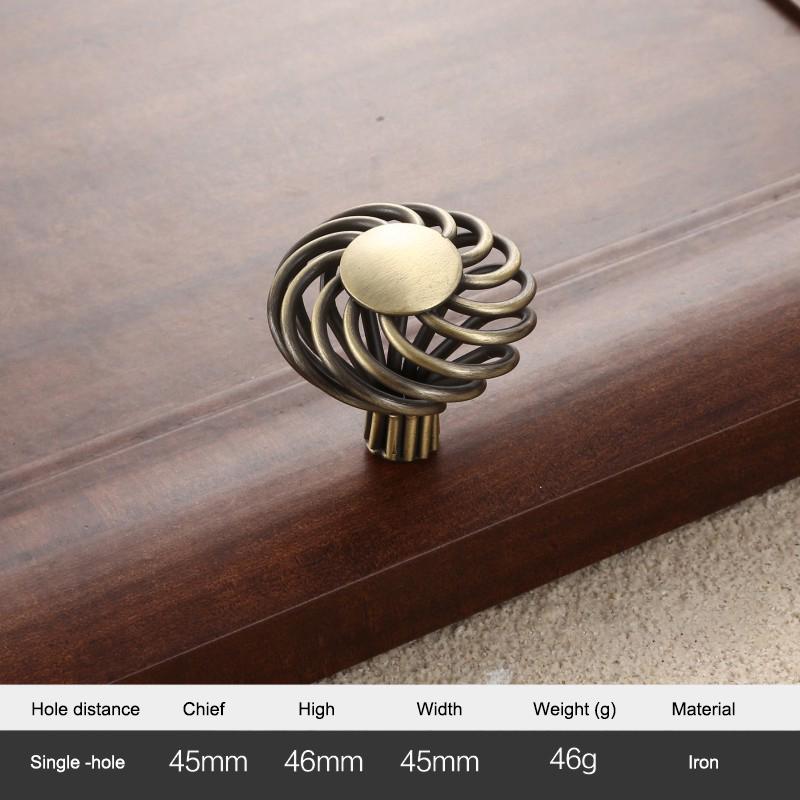 Iron Art Furniture Cabinet Handle Hollow Out Birdcage Design Drawer Wardrobe Door Puller,22mm Screw Style 6103/Matt Black
Iron Art Furniture Cabinet Handle Hollow Out Birdcage Design Drawer Wardrobe Door Puller,22mm Screw Style 6103/Matt Black