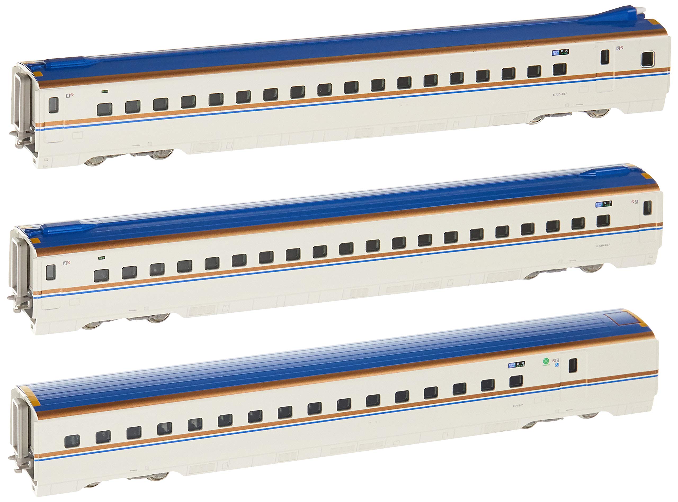 KATO N gauge E7 series Hokuriku Shinkansen Kagayaki additional A set model train 3-car 10-1265
KATO N gauge E7 series Hokuriku Shinkansen Kagayaki additional A set model train 3-car 10-1265