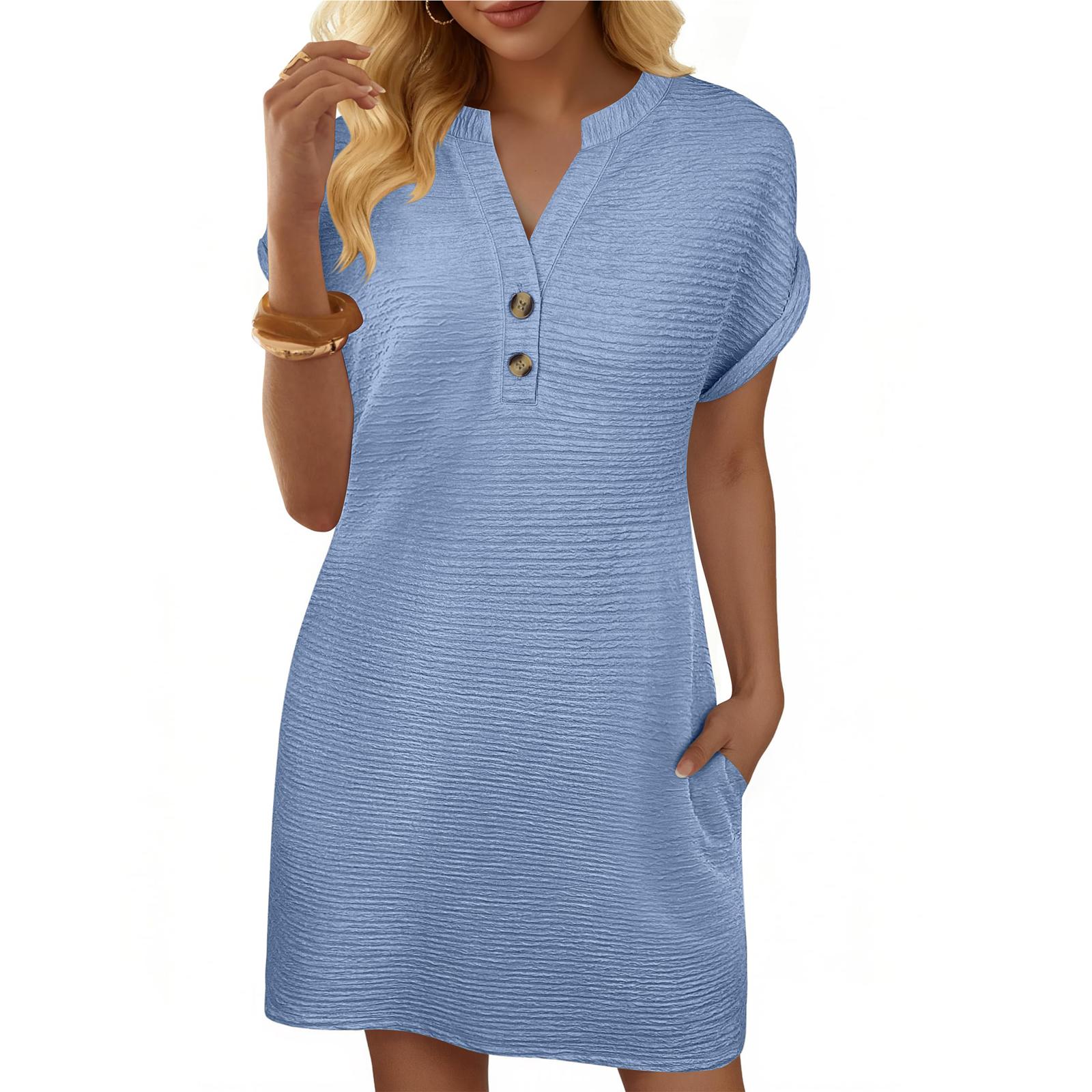 Dresses for Women Cap Sleeve Casual Sundresses XL синій
Dresses for Women Cap Sleeve Casual Sundresses XL синій