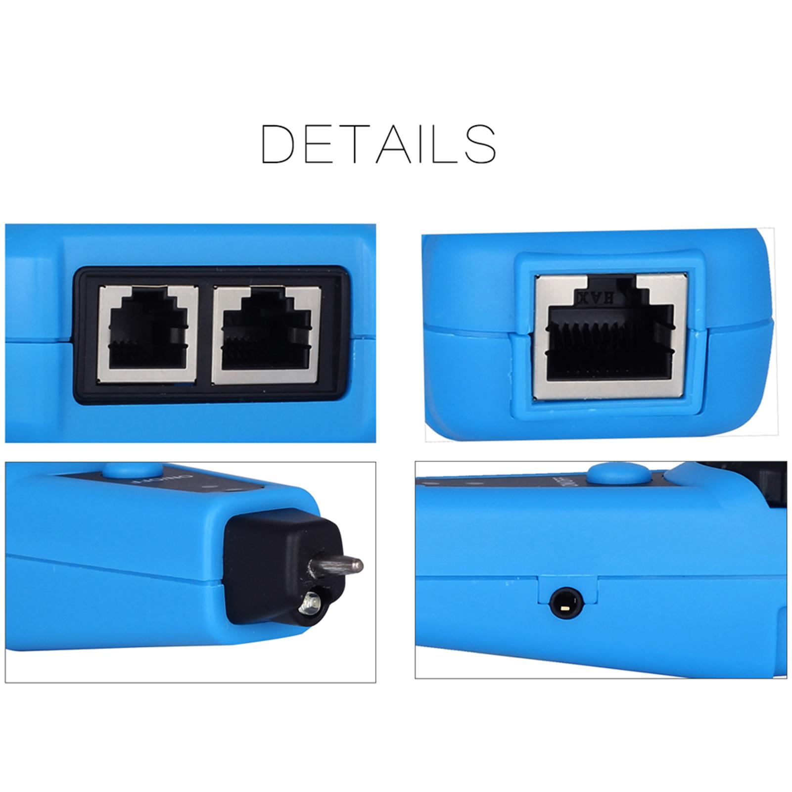 Tester Kit Cable Locator Cable for RJ11 RJ45 Cables with Adapter to Locate the Breakpoint Continuity Test Polarity Telephone Status
Tester Kit Cable Locator Cable for RJ11 RJ45 Cables with Adapter to Locate the Breakpoint Continuity Test Polarity Telephone Status