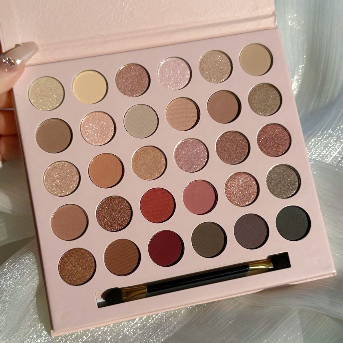 Smoked Rose Pink Brown Plate, Daily Beauty, Матовый, Перламутровый, Натуральный, Eyeshadow Plate 30 colors
Smoked Rose Pink Brown Plate, Daily Beauty, Матовый, Перламутровый, Натуральный, Eyeshadow Plate 30 colors