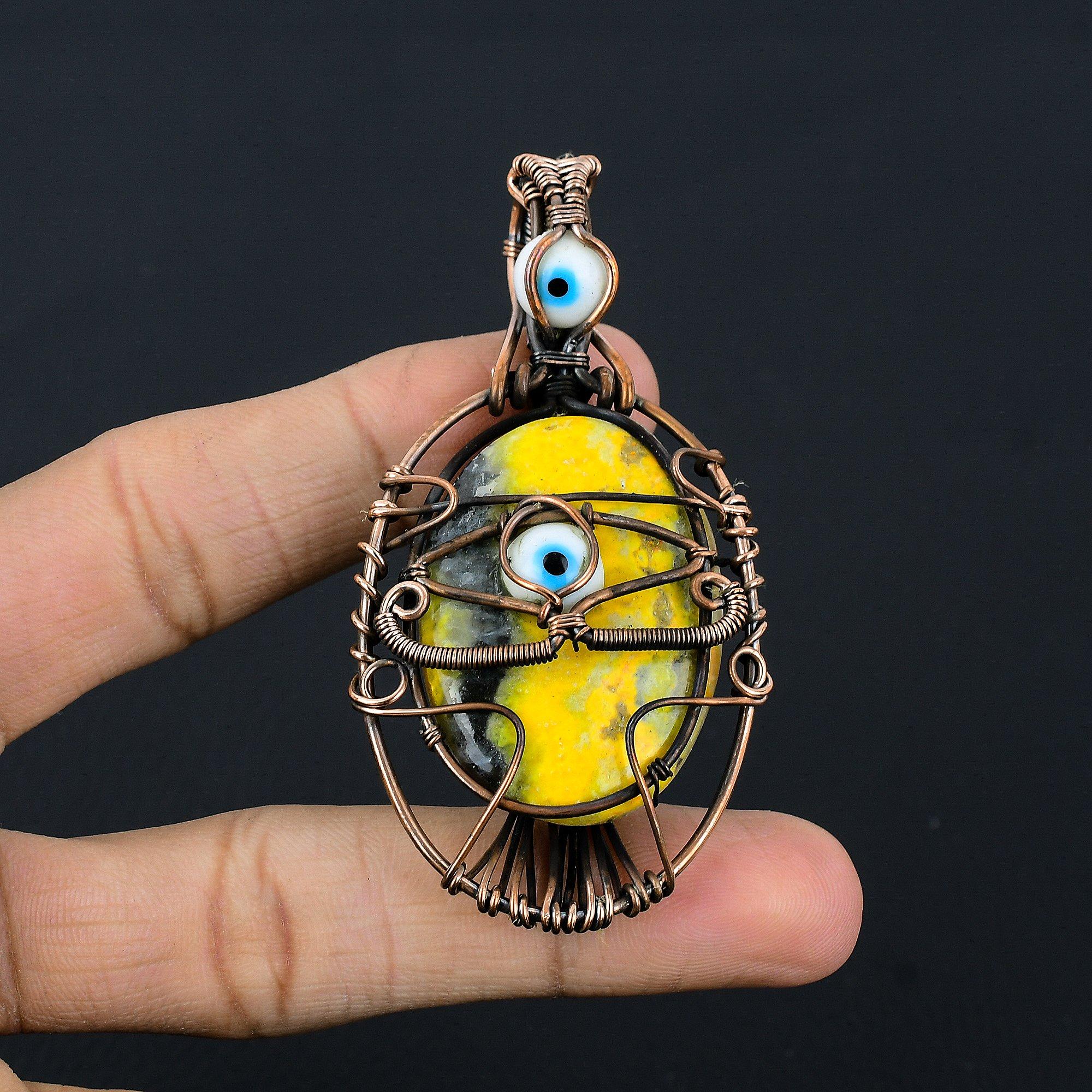 Кулон из яшмы шмеля и белого глаза фатимы, ювелирное изделие из драгоценного камня, обернутое медной проволокой 999 пробы, кулон ручной работы, на День матери 2.55 Inches
Кулон из яшмы шмеля и белого глаза фатимы, ювелирное изделие из драгоценного камня, обернутое медной проволокой 999 пробы, кулон ручной работы, на День матери 2.55 Inches