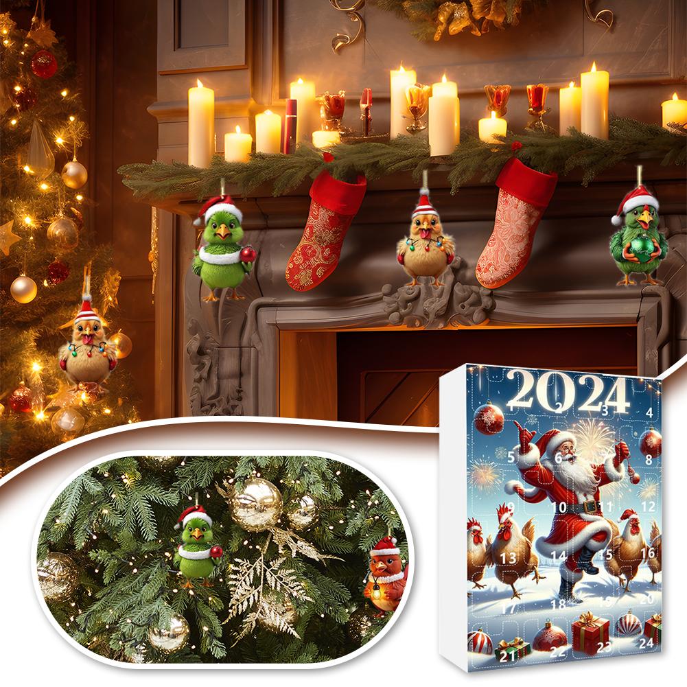 Christmas Countdown Calendar Color Box Packaging Mini Pendant Chicken Tree Backpack Decoration P6E6 B-1pcs
Christmas Countdown Calendar Color Box Packaging Mini Pendant Chicken Tree Backpack Decoration P6E6 B-1pcs