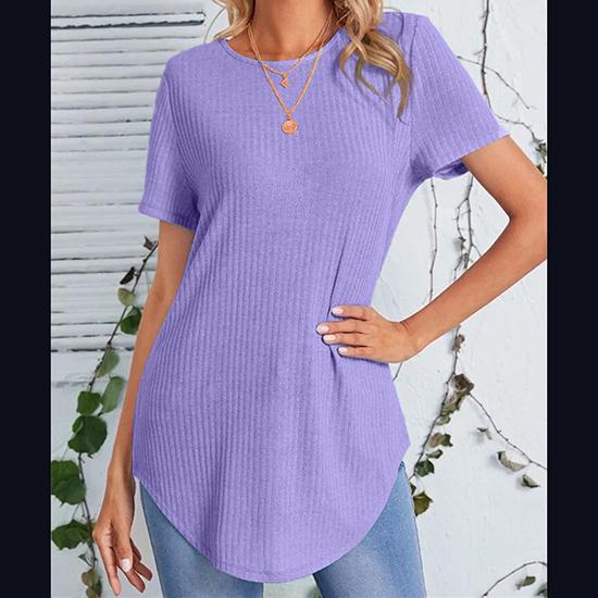 Весенне-летняя модная женская однобортная повседневная свободная футболка с повседневным топом S фиолетовый
Весенне-летняя модная женская однобортная повседневная свободная футболка с повседневным топом S фиолетовый