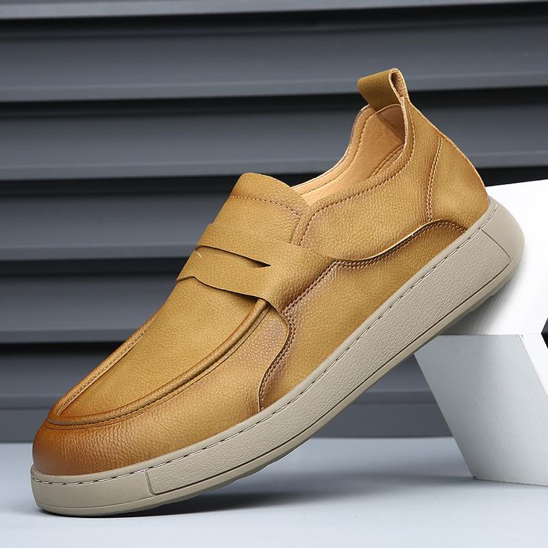 Men s shoes 2025 spring new soft-soled trend versatile Doudou shoes men s British one-pedal lazy casual leather shoes 38 сірий колір
Men s shoes 2025 spring new soft-soled trend versatile Doudou shoes men s British one-pedal lazy casual leather shoes 38 сірий колір