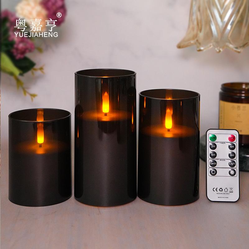 Flameless LED Candles Battery Operated LED Acrylic Black Cover Electronic Candles Home Docoration Festival Decorations
Flameless LED Candles Battery Operated LED Acrylic Black Cover Electronic Candles Home Docoration Festival Decorations